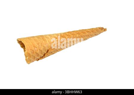 Biscotti per gelato, biscotti per cialde utilizzati per il gelato, concetto estivo, croccante biscotto da rifornire con vari gelati durante le vacanze Foto Stock