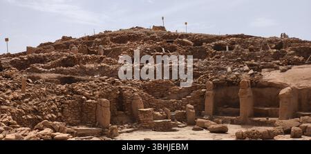 Karahan Tepe, un sito archeologico a Sanliurfa, Turchia. Il sito è vicino a Gobekli Tepe. Sanliurfa, Turchia Foto Stock