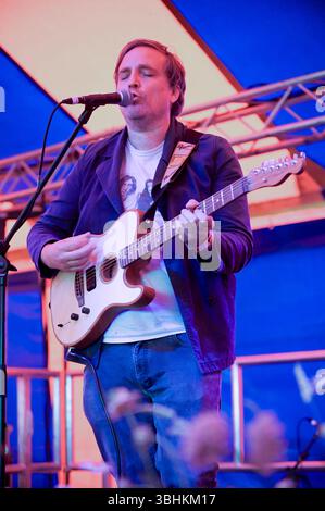 James Walsh di Starsailor Performing al Donny Fest 2025 , Doncaster, Regno Unito Foto Stock