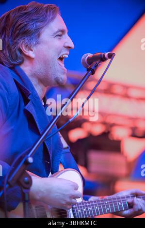 James Walsh di Starsailor Performing al Donny Fest 2025 , Doncaster, Regno Unito Foto Stock