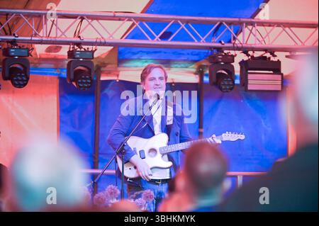 James Walsh di Starsailor Performing al Donny Fest 2025 , Doncaster, Regno Unito Foto Stock