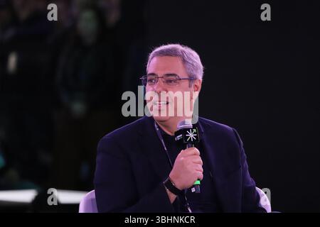 Milton Maluhy Filho, CEO di Itaú Unibanco, durante il febbraio 2025, presso il Transamérica Expo Center, nel sud della città, martedì 10. Crediti: Brasile Photo Press/Alamy Live News Foto Stock
