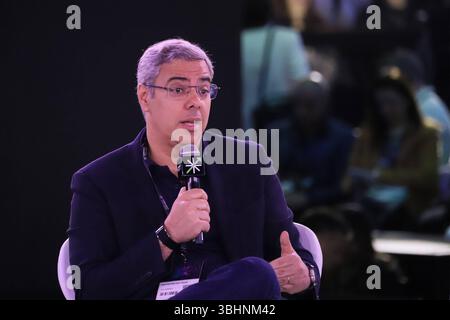 February Tech 2025 Milton Maluhy Filho, CEO di Itau Unibanco, durante February Tech 2025, presso il TransamÃ rica Expo Center, nel sud della città, martedì 10. Soo PAULO TransamÃ rica Expo Center Soo PAULO BRASILE Copyright: XCHARLESxSHOLLx Foto Stock