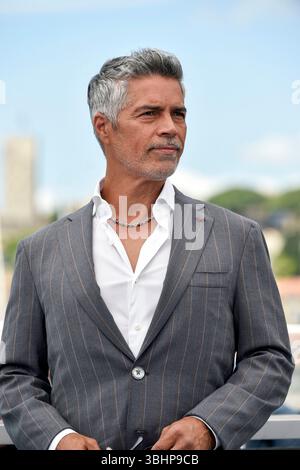 78° Festival di Cannes, 14 maggio 2025: L'attore Esai Morales posa durante la fotocall del film “Mission: Impossible – The Final Reckoning” Foto Stock