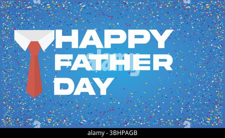 Happy Father's Day 2025 Calligraphy background – Handwritten Typography Design for Greeting Cards, poster e Social Media Illustrazione Vettoriale