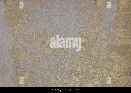 Elegante sfondo tappezzato in oro e argento con finitura metallizzata Foto Stock