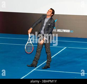 Roger Federer alla prima di Men in Black III a Madrid - 13 maggio 2012 Foto Stock