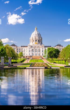 St. Paul, Minnesota, Stati Uniti alla Minnesota State House. Foto Stock
