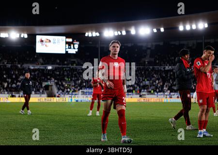 Nicola Zalewski visto durante la partita delle qualificazioni europee ai Mondiali 2026 tra le squadre nazionali di Finlandia e Polonia (Maciej Rogowski) Foto Stock