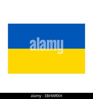 La bandiera Ucraina è un simbolo irresistibile dell'identità nazionale e del patrimonio culturale Illustrazione Vettoriale