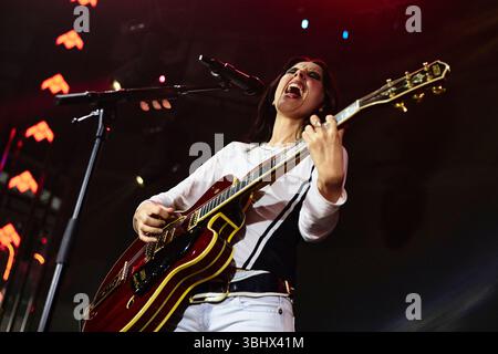 Teatro Barceló presenta un'esclusiva vetrina dal vivo di Wolf Alice, Madrid-Spagna Foto Stock