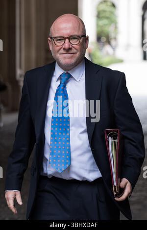 Londra, Regno Unito. 11 giugno 2025. Il procuratore generale Richard Hermer partecipa alla riunione settimanale del Gabinetto a Downing Street. Crediti: Wiktor Szymanowicz/Alamy Live News Foto Stock