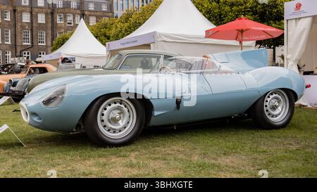 Jaguar e-Type al Concours di Londra 2025 Foto Stock