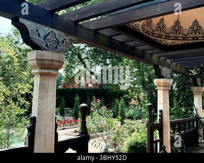 Giardino ottomano presso il giardino botanico del Missouri, St. Louis, USA Foto Stock
