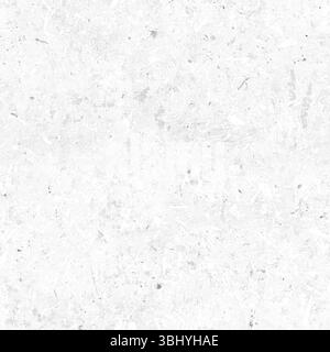 grana di carta riciclata bianca con piccole imperfezioni superficiali. Motivo senza cuciture. Gli schizzi sono di dimensioni e forme diverse e sono scuri Foto Stock