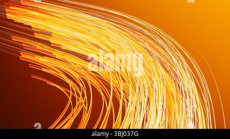Lo sfondo di forme geometriche crea un'affascinante interazione di colori e forme in un ambiente tecnologico, migliorando l'appeal visivo e l'insp Foto Stock