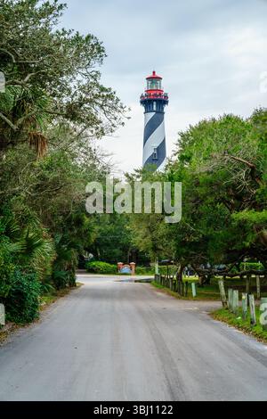 St. Augustine, Florida, 28 dicembre 2023: Lighthouse & Maritime Museum a St. Augustin, Florida Foto Stock