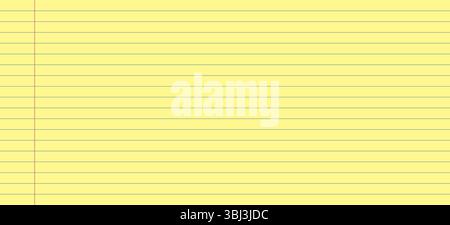Carta giallo legale. Foglio per blocco note vintage. Carta per documenti legali. Illustrazione vettoriale in stile piatto Illustrazione Vettoriale