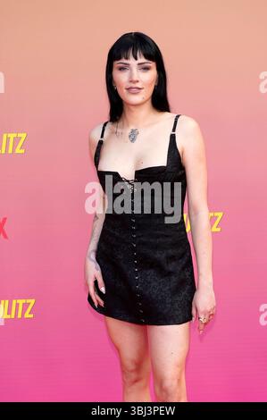 Phenix Kühnert beim Special Screening der 2. Staffel der Netflix-serie "Kaulitz & Kaulitz" im Delphi Filmpalast. Berlino, 12.06.2025 Foto Stock