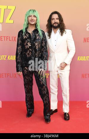 Bill Kaulitz und Tom Kaulitz beim Special Screening von Kaulitz & Kaulitz Staffel 2 im Delphi Filmpalast a Berlino AM 12.06.2025 *** Bill Kaulitz e Tom Kaulitz alla proiezione speciale di Kaulitz Kaulitz seconda stagione al Delphi Filmpalast di Berlino il 12 06 2025 Foto Stock