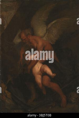 Time Clipping Cupid's Wings. Si trova nella Collezione di Statens Museum for Kunst, Copenhagen. Foto Stock