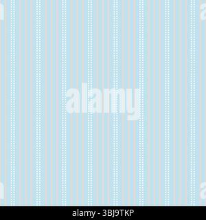 Strisce senza cuciture. Linee sottili verticali su camicia blu a righe. Illustrazione Vettoriale