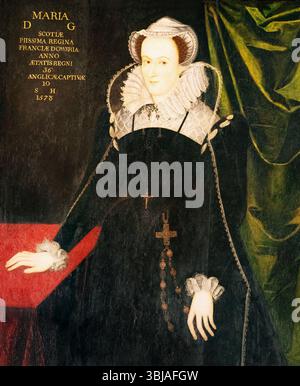 Ritratto di Maria Regina di Scozia, B. 1542; d. 1587, alias. Maria Stuart o Maria i di Scozia, regina di Scozia dal 1542 al 67. Pittura di un artista sconosciuto Foto Stock