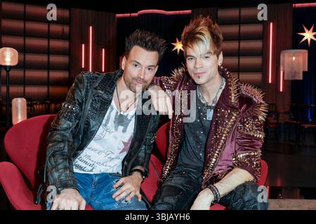 Andreas Ehrlich, Chris Ehrlich bei der Aufzeichnung der WDR-Talkshow 'Kölner Treff' im WDR Studio BS 3. Köln, 05.12.2024 Foto Stock