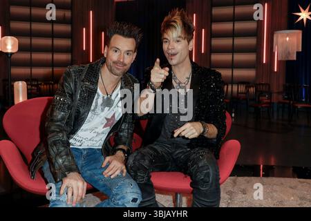 Andreas Ehrlich, Chris Ehrlich bei der Aufzeichnung der WDR-Talkshow 'Kölner Treff' im WDR Studio BS 3. Köln, 05.12.2024 Foto Stock