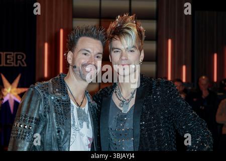 Andreas Ehrlich, Chris Ehrlich bei der Aufzeichnung der WDR-Talkshow 'Kölner Treff' im WDR Studio BS 3. Köln, 05.12.2024 Foto Stock