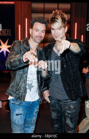 Andreas Ehrlich, Chris Ehrlich bei der Aufzeichnung der WDR-Talkshow 'Kölner Treff' im WDR Studio BS 3. Köln, 05.12.2024 Foto Stock