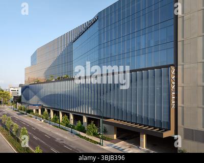 Gary C. Werths Building at Siteman Cancer Center, sede: St. Louis MO, Architects: Lawrence Group, Perkins Eastman Foto Stock