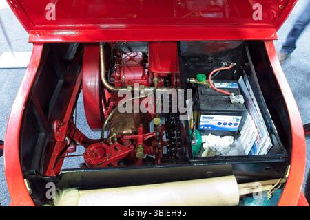 Lahti, Finlandia – 3 maggio. 2025: Motore Cadillac Model K (1907) al Classic Motor Show al Lahti Exhibition and Convention Centre. Foto Stock