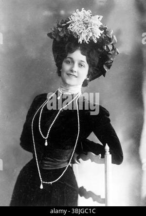 Lina Cavalieri, Natalina "Lina" Cavalieri (1874 - 1944) soprano drammatico e attrice italiana Foto Stock