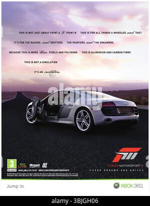 2009 forza Motorsport 3, videogioco di simulazione sviluppato da Turn 10 Studios per la promozione Xbox 360 Foto Stock