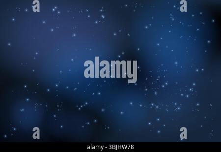 Design dello sfondo di Night Sky Stars Illustrazione Vettoriale