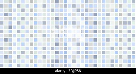 Un rilassante motivo a mosaico astratto con sfumature di blu e grigio, perfetto per sfondi e design. Illustrazione Vettoriale