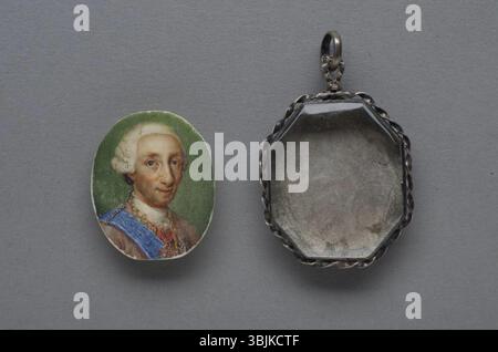 Questo ritratto del 1773-1778 di Anton Raphael Mengs mostra re Carlo III di Spagna, mostrando la sua dignità reale e l'eleganza classica nello stile della ritrattistica del XVIII secolo. Foto Stock