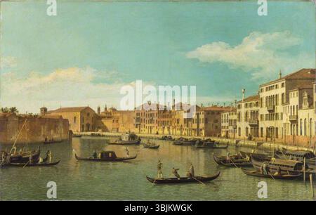 Canaletto; Venezia: Il Canale di Santa chiara; la Collezione Wallace; http://www.artuk.org/artworks/venice-the-canale-di-santa-chiara-209537 Foto Stock