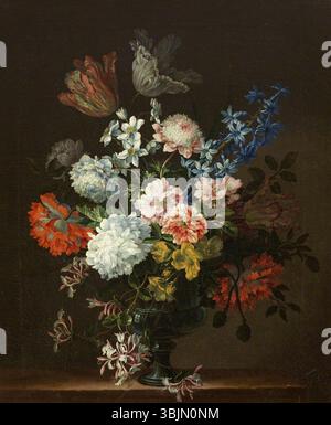 Monnoyer, Jean-Baptiste; Flower Piece in an Urn; National Trust, Stourhead; http://www.artuk.org/artworks/flower-piece-in-an-urn-101274 Foto Stock