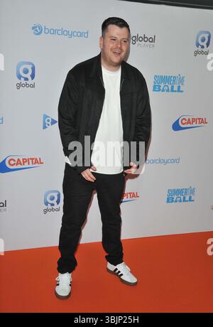 Londra, Regno Unito. 15 giugno 2025. Ospite al Capital's Summertime Ball with Barclaycard, Wembley Stadium, Wembley, domenica 15 giugno 2025 a Londra, Inghilterra, Regno Unito. CAP/CAN © CAN/Capital Pictures credito: Capital Pictures/Alamy Live News Foto Stock