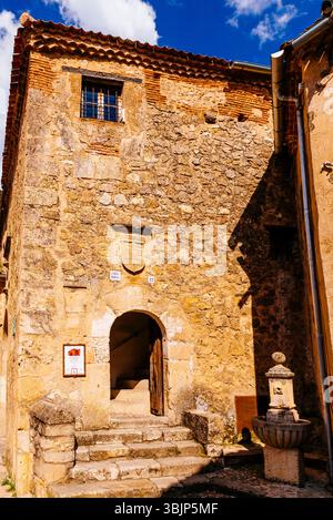 La prigione del Villaggio. Pedraza, Segovia, Castilla y León, Spagna, Europa Foto Stock