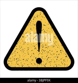 Segnale di attenzione che indica un potenziale pericolo Illustrazione Vettoriale