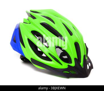 Noleggio casco isolati su sfondo bianco Foto Stock