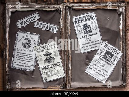 Ufficio dello sceriffo a Calico. Calico è una città fantasma della contea di San Bernardino, California, Stati Uniti Foto Stock