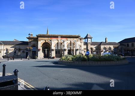 Stazione ferroviaria di Saltburn by the Sea località balneare britannica, North Yorkshire Foto Stock
