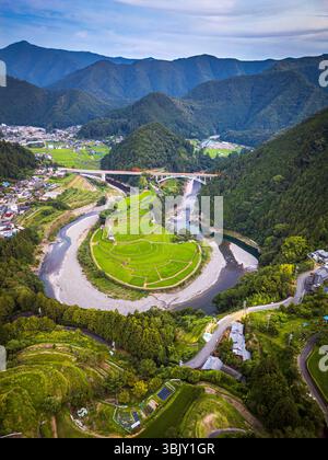 Terrazza di riso Aragijima a Wakayama, Giappone. Foto Stock