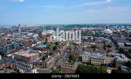 Vista su Liverpool Foto Stock