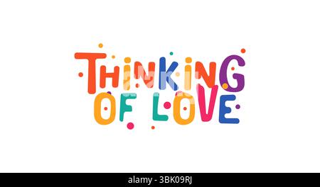 Un messaggio carino in stile bolla colorata per poster, cartoline, regali o t-shirt. Design accattivante disegnato a mano con un'atmosfera piacevole. Vettore Illustrazione Vettoriale