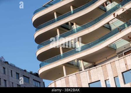 Foto astratta di un edificio moderno Foto Stock